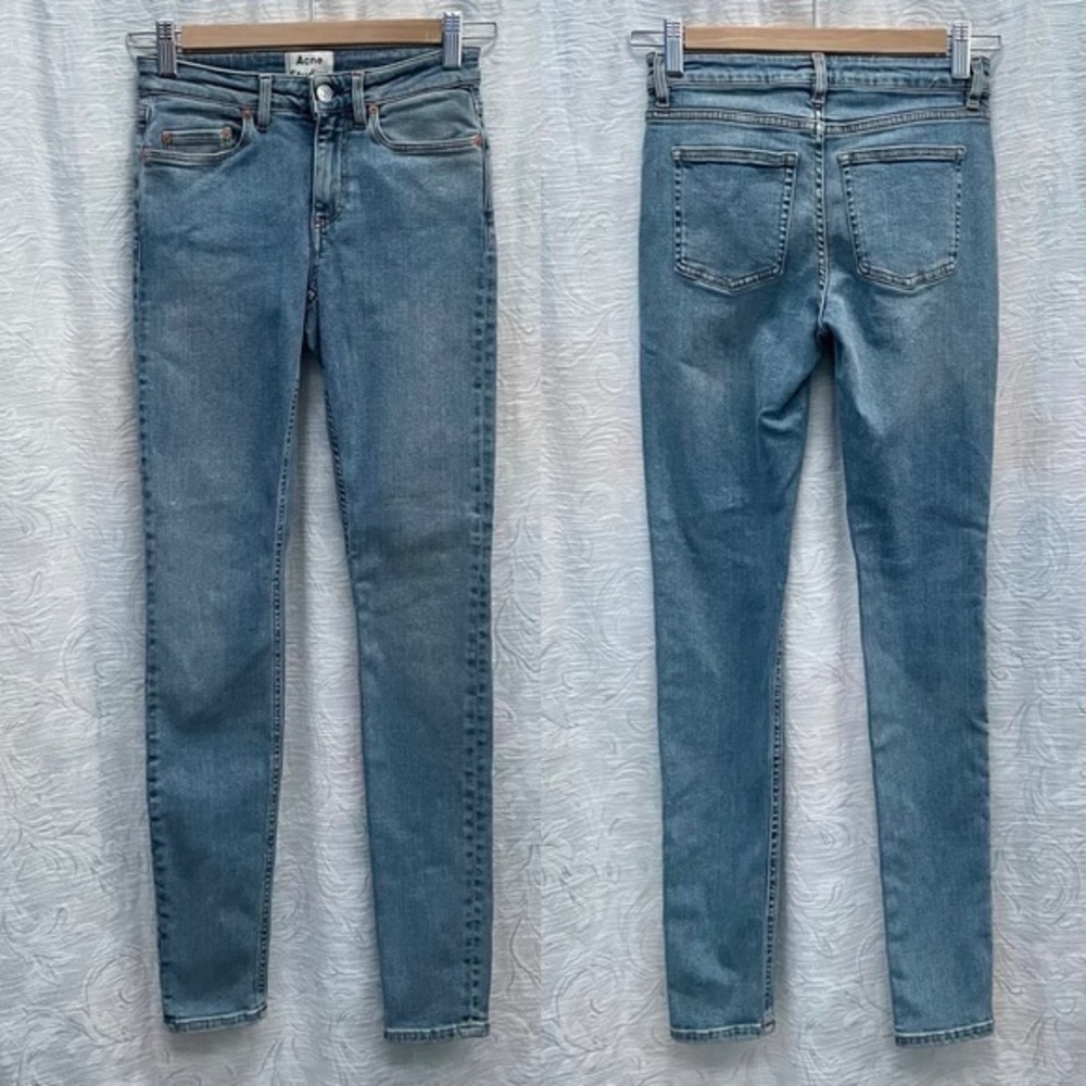 Acne Studios Skinny 5 Midrise Jeans in Vintage Wash
